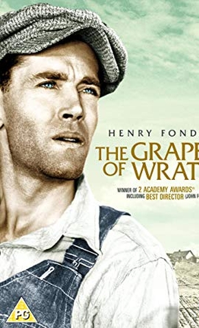 Cartaz do filme As vinhas da ira (1929). Como exemplo de filmes que abordam temas sociais